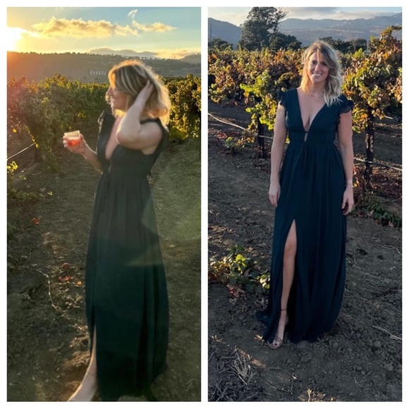 Lulus I'm All Yours Emerald Green Ruffled Maxi Dress - Picture 11 of 14